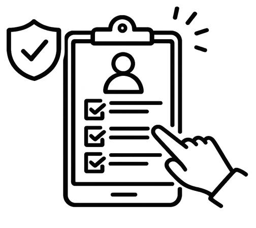 Icône confiance et sécurité du dispositif