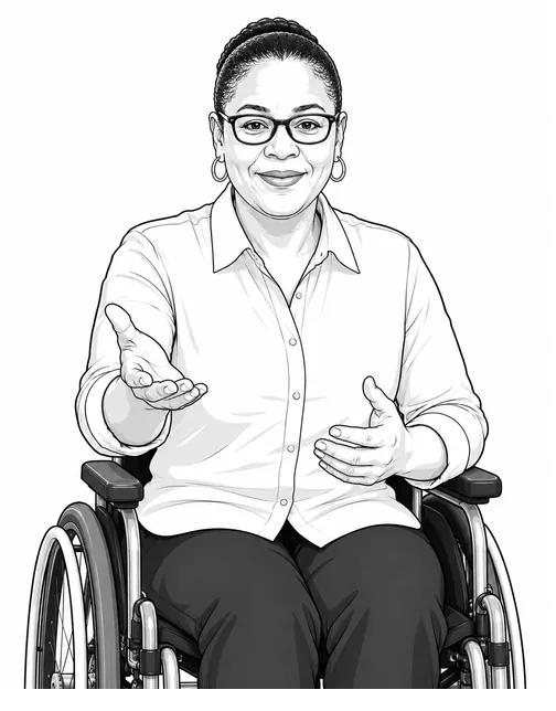 Ambassadrice en fauteuil roulant